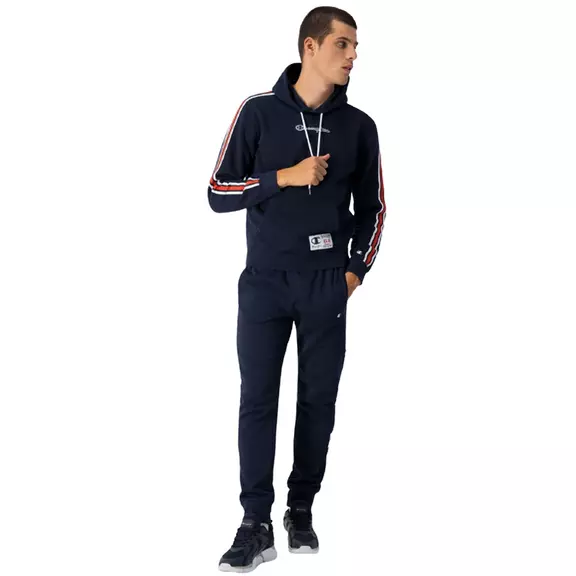 Champion Legacy Basketball Contrast Details Fleece Hoodie "Navy"