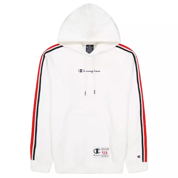 Champion Legacy Basketball Contrast Details Fleece Hoodie "White"