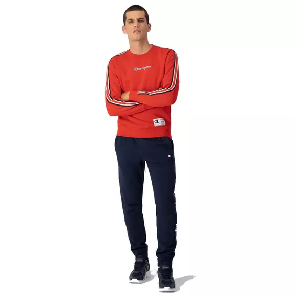 Champion Legacy Basketball Contrast Details Fleece Sweatshirt "Red"
