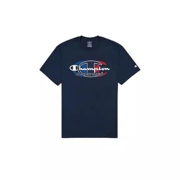 Champion Legacy Front Champion Logo Print T-Shirt "Navy"