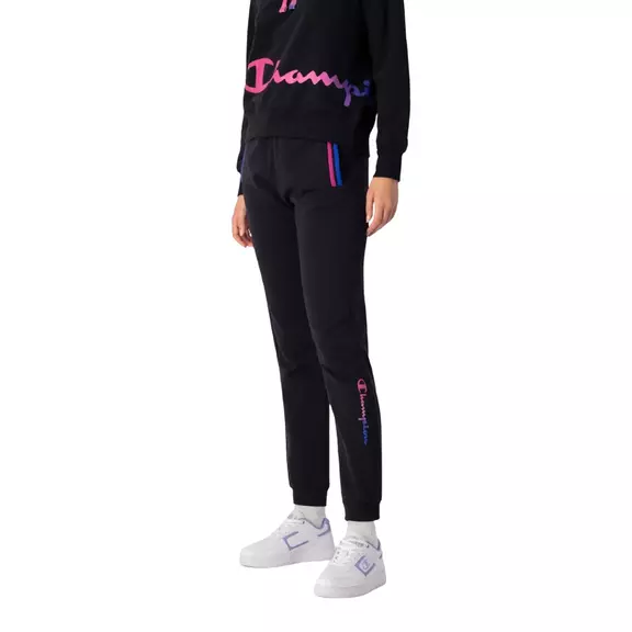 Champion Legacy Plush Pants with Colorful Details "Black"