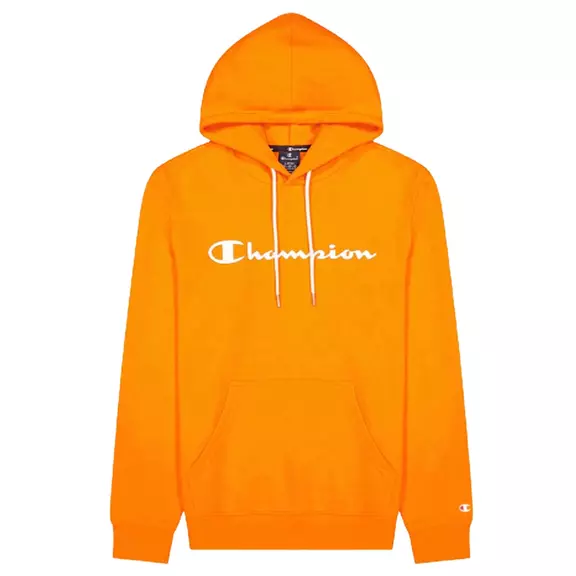 Champion Legacy Script Logo Cotton Terry Hoodie "Orange"