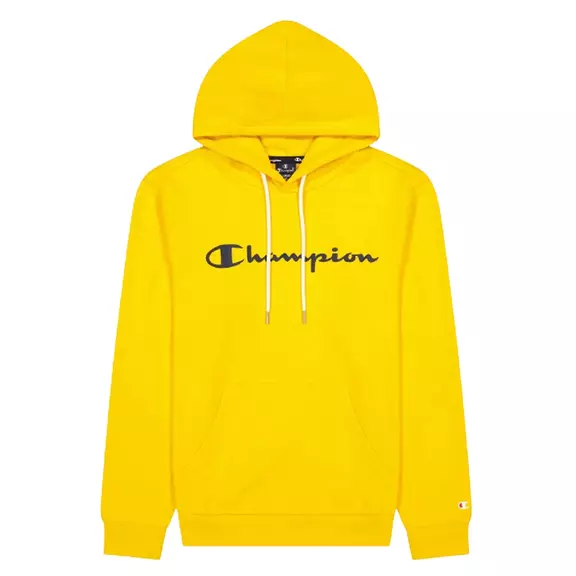 Champion Legacy Script Logo Cotton Terry Hoodie "Yellow"