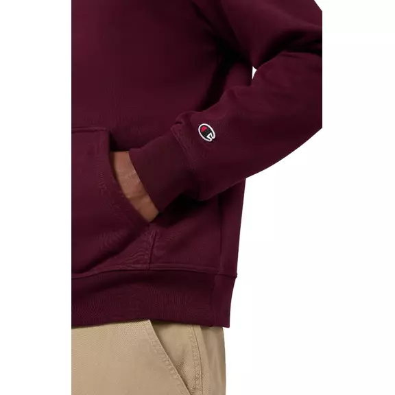 Champion Men’s Fleece Hoodie With Big Embroidered Logo Icons "Burgundy"