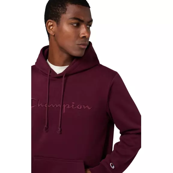 Champion Men’s Fleece Hoodie With Big Embroidered Logo Icons "Burgundy"