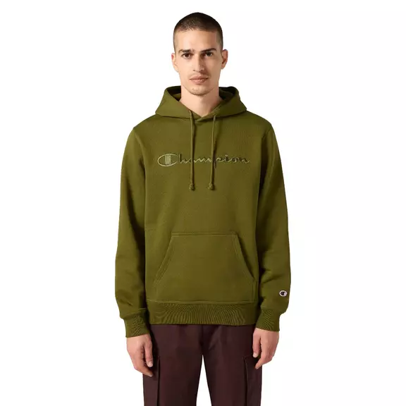 Champion Men’s Fleece Hoodie With Big Embroidered Logo Icons "Green"