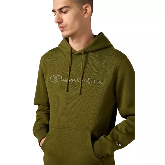 Champion Men’s Fleece Hoodie With Big Embroidered Logo Icons "Green"