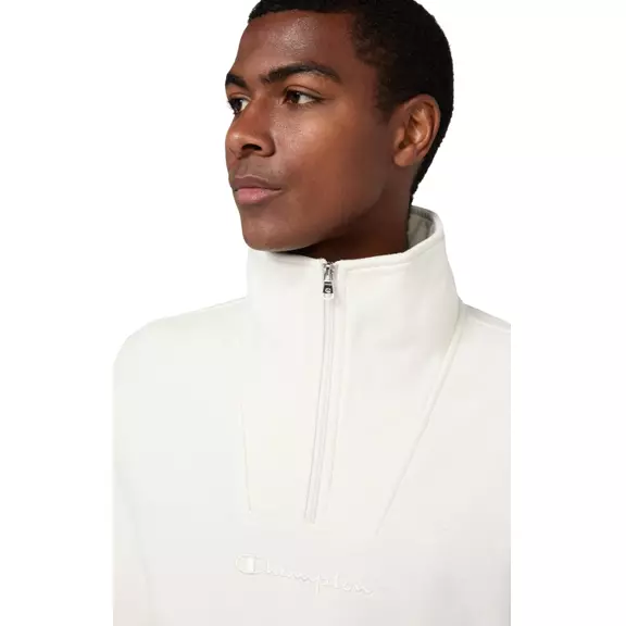 Champion Men’s Half Zip Fleece Sweatshirt Icons "Cream"