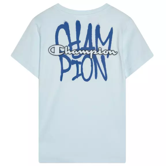 Champion Script Logo Jersey T-Shirt "Light blue"