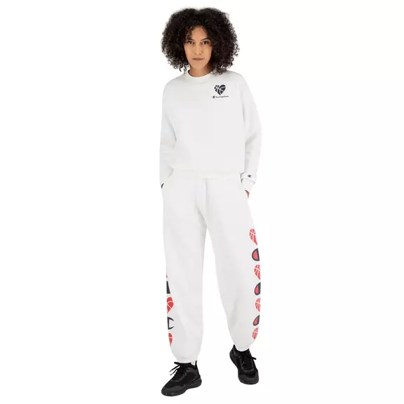 Champion Wn´s  Love Basketball Logo Tape Sleeve Sweatpants "White"