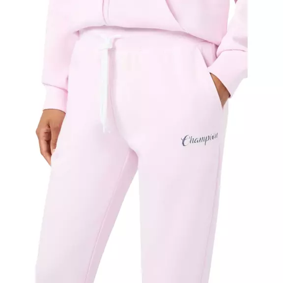 Champion Women's Script Logo Rib Cuff Jogger Pants "Pink"