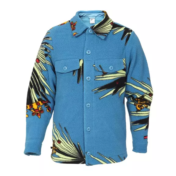 Nike Lebron Sherpa Button-Down Jacket "Dutch Blue"
