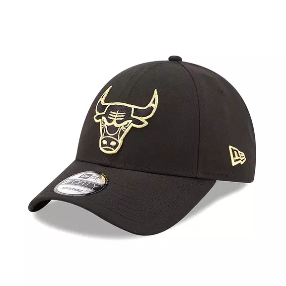 New Era NBA Chicago Bulls Gold Logo 9Forty Snapback Cap