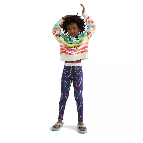 Desigual Girls Heart Leggings