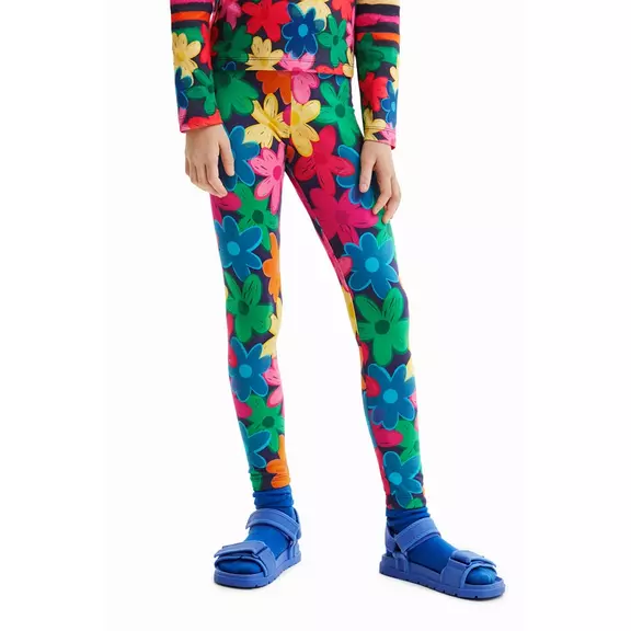 Desigual Girls Slim Floral Leggings