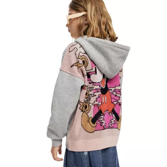 Desigual Hoodie Mickey Mouse "Gray"