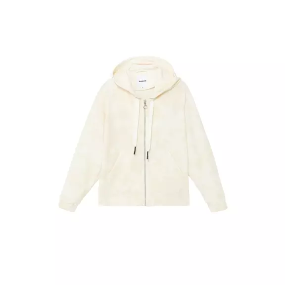 Desigual Hoodie Zip Pintucks Camo