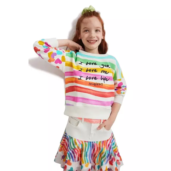 Desigual Girls "I Love You" Sweatshirt