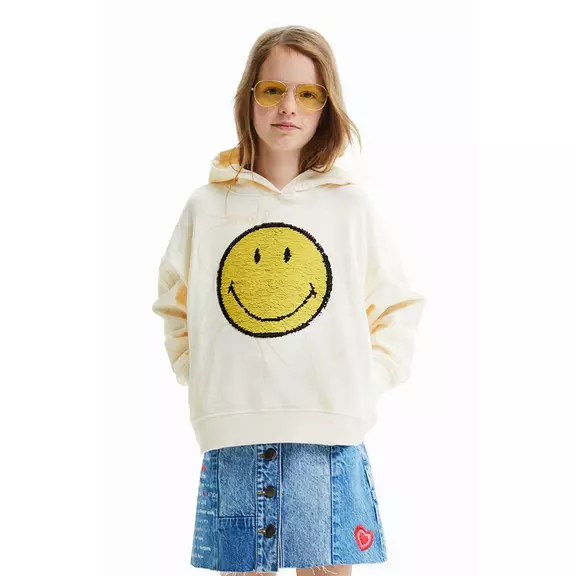 Desigual Junior Reversible Sequin Smiley® Hoodie
