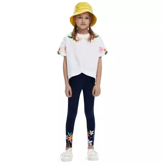 Desigual Leggings flores "Navy"