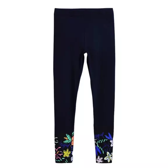 Desigual Leggings flores "Navy"