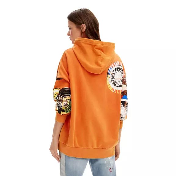 Desigual Oversize Mickey Mouse Sweatshirt "Orange"