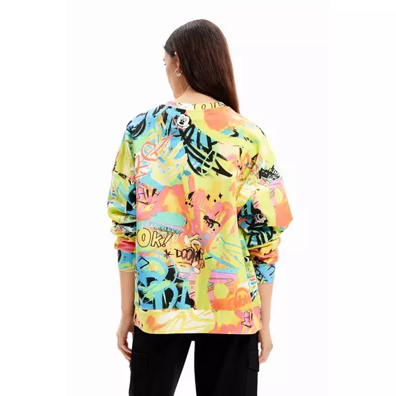 Desigual Oversize Mickey Mouse Sweatshirt "Tutti Fruti"