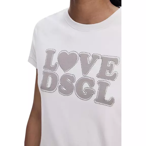Desigual Plain T-shirt Love "grey"