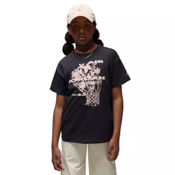 Jordan Girls JBD 23 Flowers SS Tee "Black"