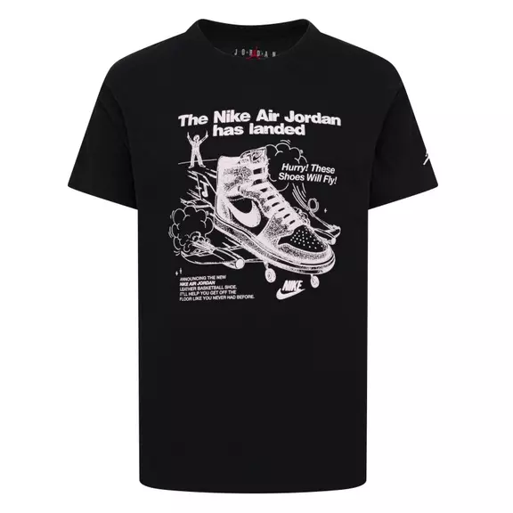 Jordan Girls JDB AJ1 1985 Will Fly! Graphic T-Shirt "Black-Pink"
