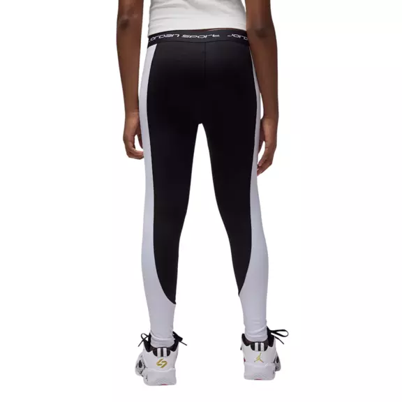 Jordan Girls JDG Sport Dri-Fit Legging "Black-Double White"