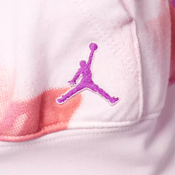 Jordan Girls Triple Team Printed Pullover Hoodie "Arctic Pink"