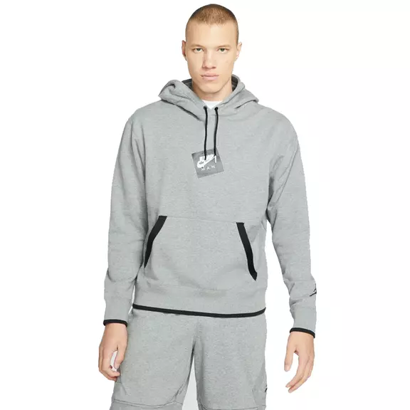Jordan Jumpman Classics Printed Fleece Pullover  "Grey"