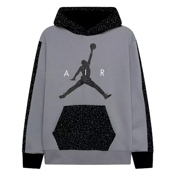 Jordan Kids Air Speckle Fleece Pullover Hoodie "Carbon"