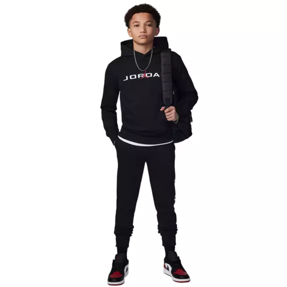 Sudadera Jordan Kids Baseline Pullover Hoodie "Black"