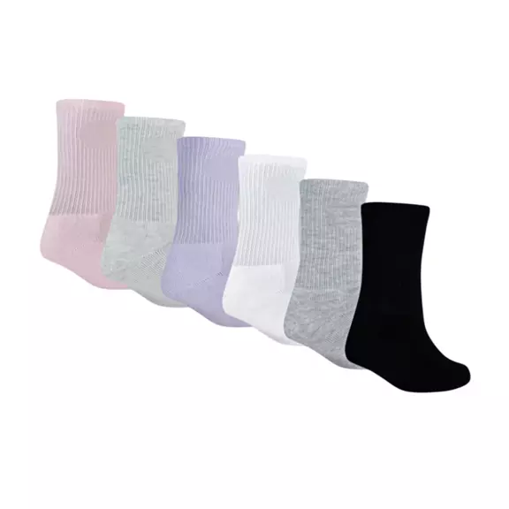 Jordan Kids JDB Everyday Essentials Crew 6 PPack Socks "Pink Foam"