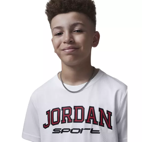 Jordan Kids Sport Dri-Fit Tee "White"