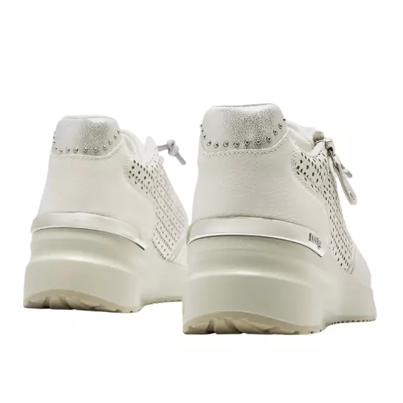 Mustang Sneakers Goa Zip "White-Silver"