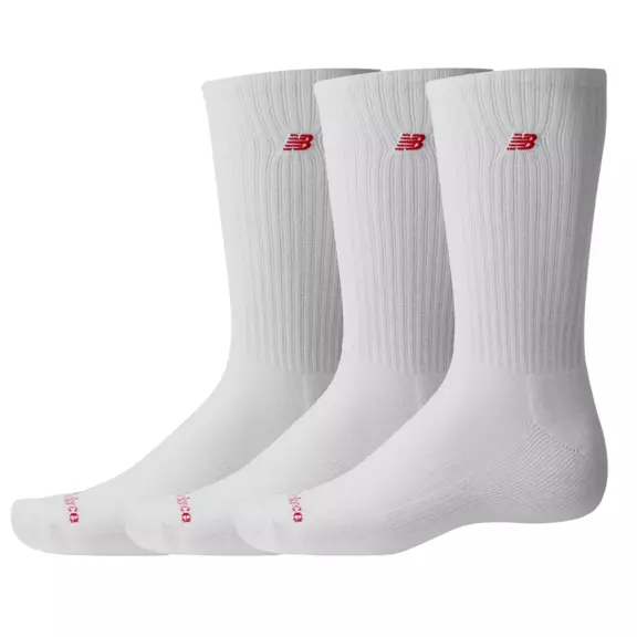 New Balance Everyday Patch Logo Crew 3 Pack "White"