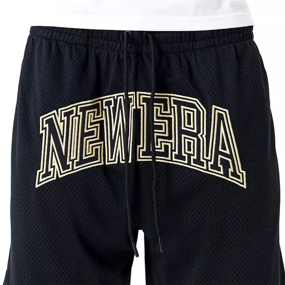 New Era Arch Logo Mesh Shorts "Black"