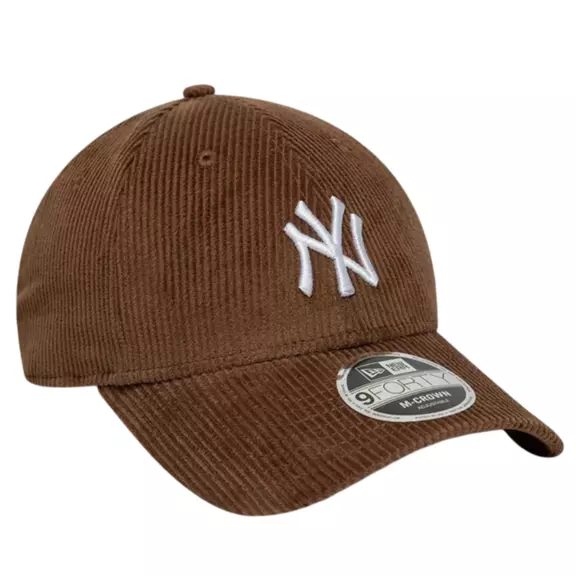 Gorra New Era MLB NY Yankees Cord 9FORTY M-Crown Adjustable Cap "Brown"