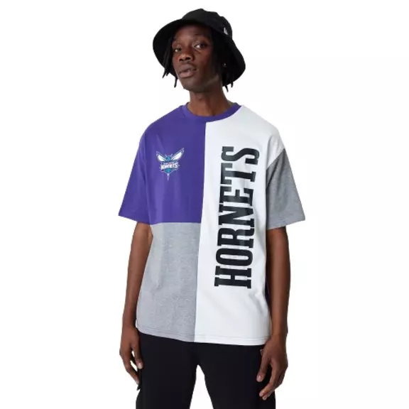 New Era NBA Charlotte Hornets Cut And Sew Oversized Tee