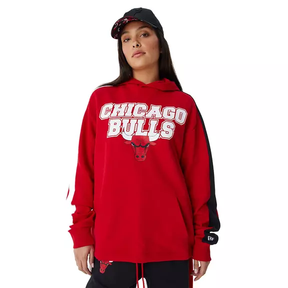 New Era NBA Chicago Bulls Cut and Sew Oversized Hoodie