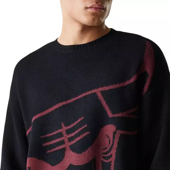 Jersye de Punto New Era NBA Chicago Bulls Knit Oversized Sweater "Black"