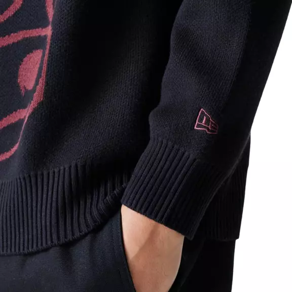 Jersye de Punto New Era NBA Chicago Bulls Knit Oversized Sweater "Black"