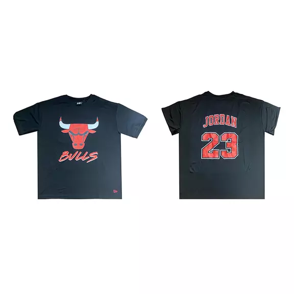 New Era NBA Chicago Bulls Logo Script Mesh Oversize "23 Jordan"