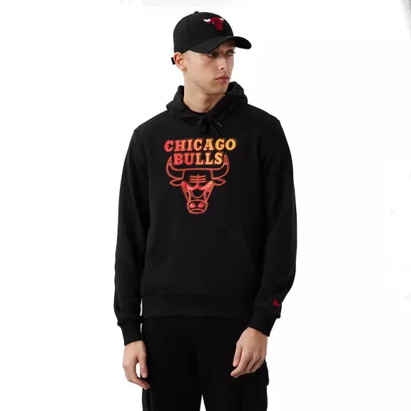 New Era NBA Chicago Bulls Neon Fade Logo Hoodie