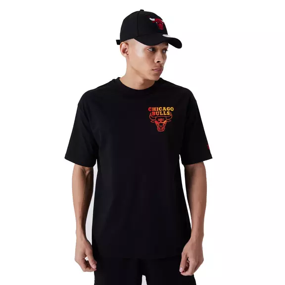 New Era NBA Chicago Bulls Neon Fade Logo Tee