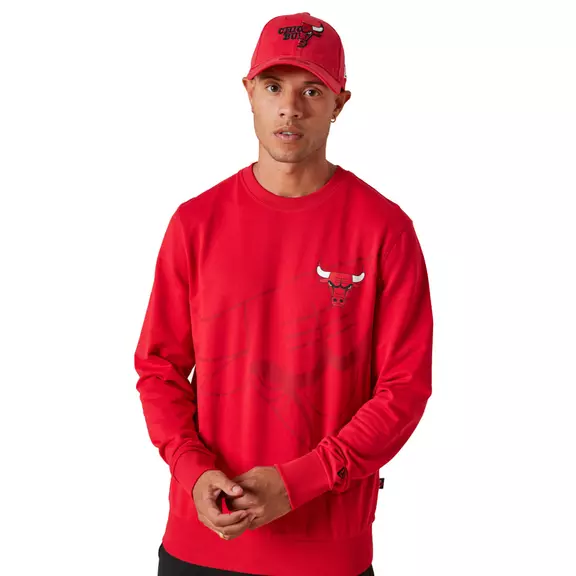 New Era NBA Chicago Bulls Washed Graphic Sweatshirt