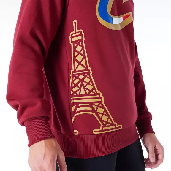 New Era NBA Cleveland Cavaliers Paris Games 2024 Reg Hoodie